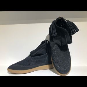 Isabel Marant Basley Perforated Suede Wedge Boots